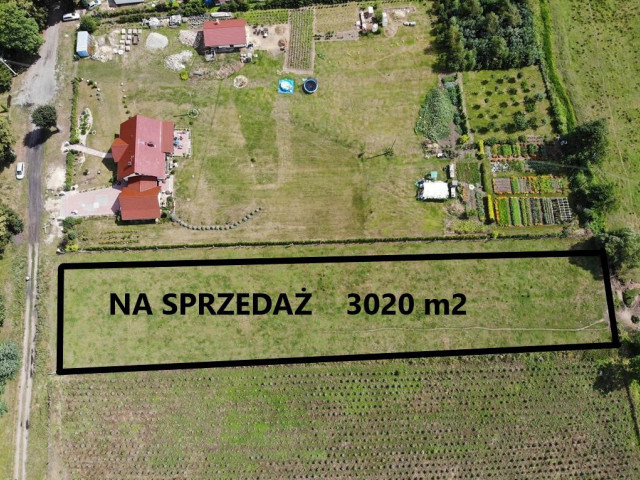 Działka o pow. 3020 m2 z WARUNKAMI ZABUDOWY