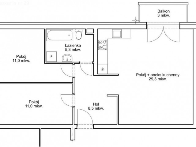 Apartament 3-pokojowy w nowej inwestycji